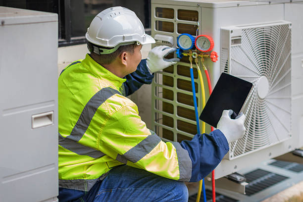 Professional Hvac Installation technician working in Fallston, MD